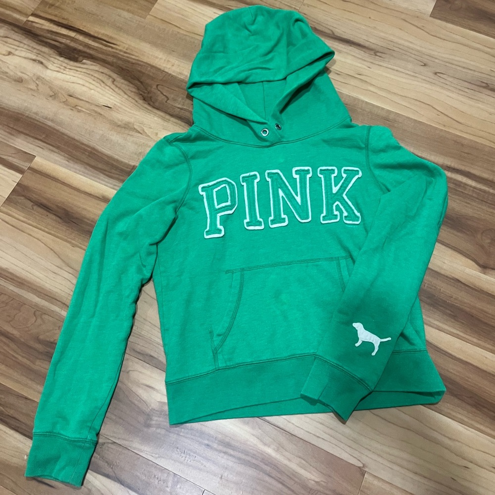 Victoria's Secret PINK Vibrant Green Hoodie